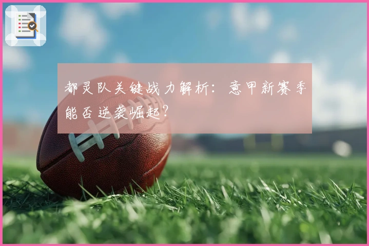 都灵队关键战力解析：意甲新赛季能否逆袭崛起？